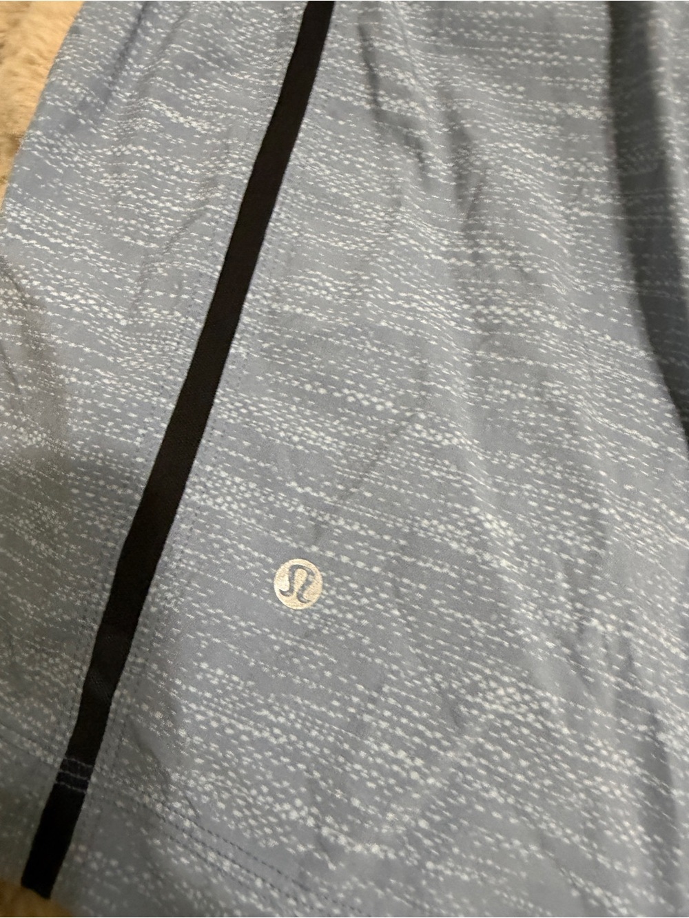 lululemon athletica Blue Athletic Shorts with Black Accent - Picture 2 of 4